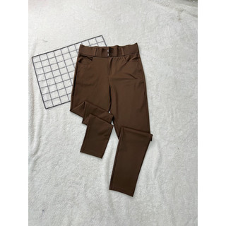 Quần legging cạp cao hai khuy khoá chữ h umi hàn sp mới
