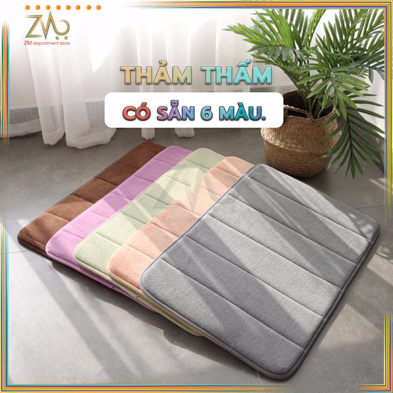 Thảm chùi chân nhà bếp Thảm lau chân thảm chùi chân siêu mịn siêu thấm hút nước chống trơn trượt phòng tắm, phòng khách