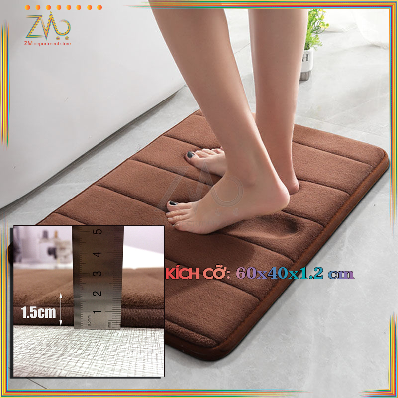 Thảm chùi chân nhà bếp Thảm lau chân thảm chùi chân siêu mịn siêu thấm hút nước chống trơn trượt phòng tắm, phòng khách