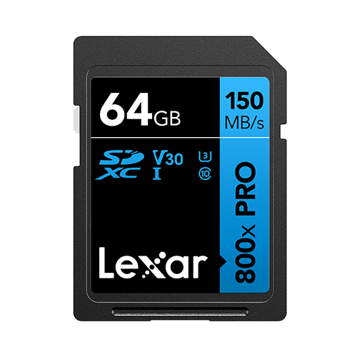 Thẻ nhớ 32GB/ 64GB SDHC/ SDXC Lexar 800X PRO UHS-I BLUE Series, tốc độ đọc lên đến 150Mb/s, ghi hình 4K, BH 5 năm