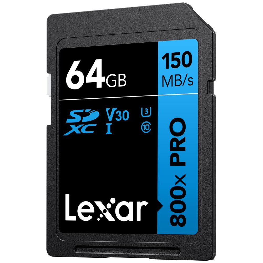 Thẻ nhớ Lexar 32GB/ 64GB 800X PRO SDHC/ SDXC UHS-I BLUE Series, tốc độ đọc lên đến 150Mb/s, ghi hình 4K, BH 5 năm