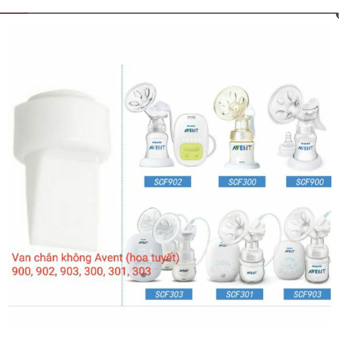 Phụ kiện thay thế cho máy hút sữa Avent / Hoa Tuyết - phụ kiện máy hút sữa điện / tay - Mã 900, 902, 903,300, 301, 303