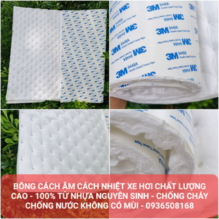 Bông tiêu âm cách âm chống ồn ô tô 3m aquality orinigal 4 lớp. kích thước 50x80cm, dày 1cm. nặng 360g/1 tấm