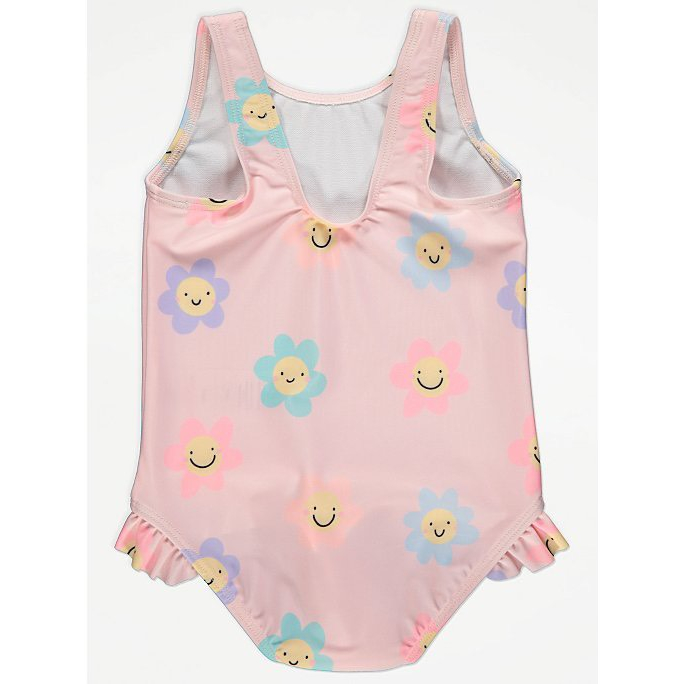 Áo bơi bé gái hồng có hoa George FORM NHỎ