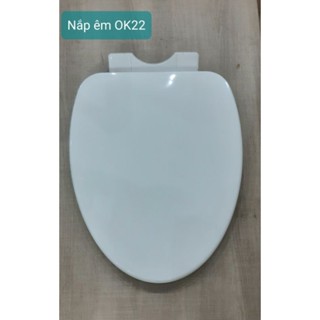 Nắp bồn cầu rơi êm dùng cho bồn cầu liền khối, két rời OK22