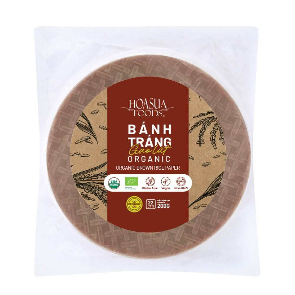 Bánh tráng hữu cơ Hoa Sữa 200g  - Bánh tráng gạo trắng/ Bánh tráng gạo lứt