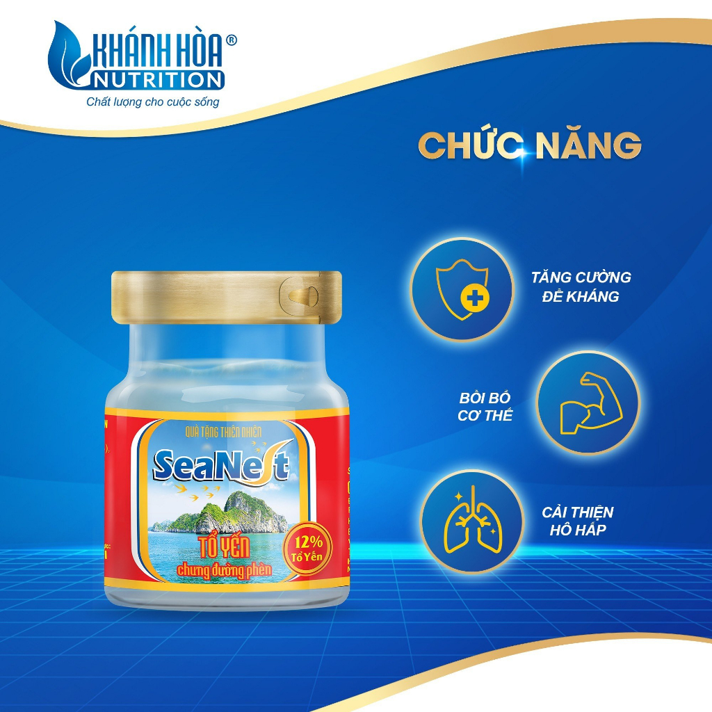 Combo Yến Sào Ngũ Vị - Mua 5 Lọ Yến Sào Tặng 2 hộp Hồng Sâm 100 ML - Khánh Hoà Nutrition