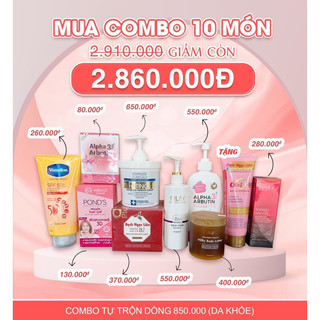 C04_COMBO TỰ TRỘN LOẠI 850 [ Tặng 1 lọ đựng kem loại 1000ml ]