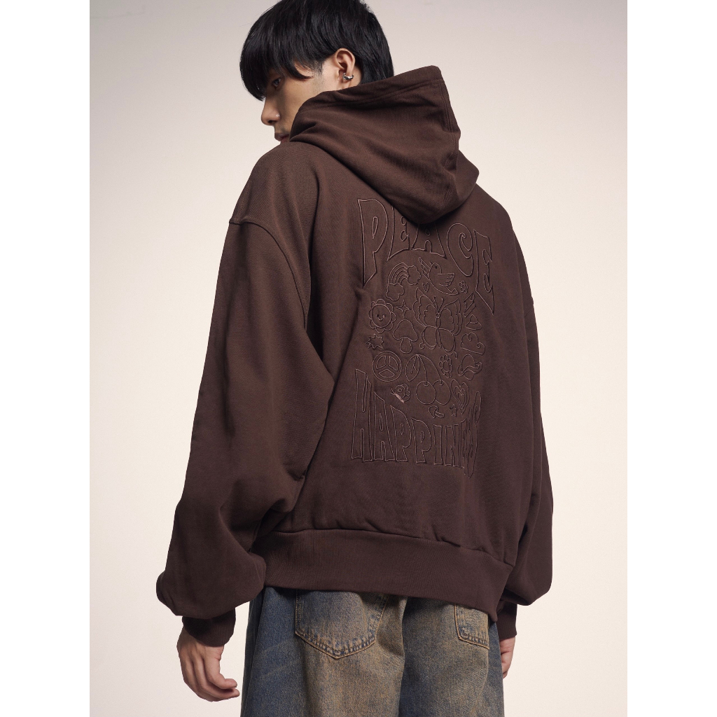 Áo hoodie thêu HBS "HAPPINESS" HOODIE