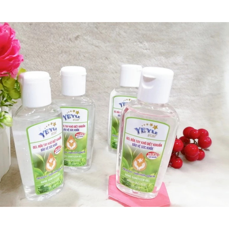 Gel Rửa Tay Khô Sạch Khuẩn YEYU STAR với hương thơm trà xanh, an toàn cho da sạch khuẩn tới 99,99%