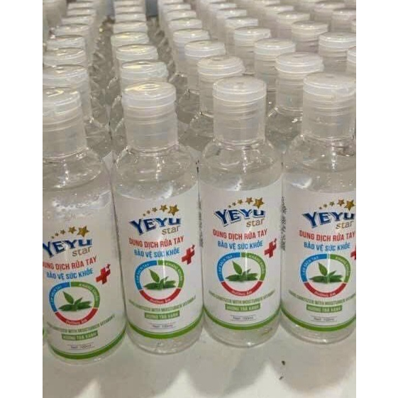 Gel Rửa Tay Khô Sạch Khuẩn YEYU STAR với hương thơm trà xanh, an toàn cho da sạch khuẩn tới 99,99%