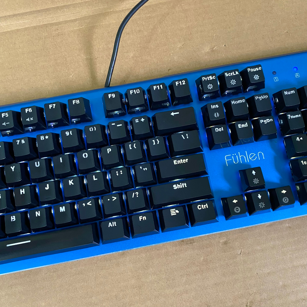 Bàn Phím Cơ Gaming Fuhlen Destroyer Xanh- Led Đơn Trắng Siêu Sáng, Siêu Đẹp