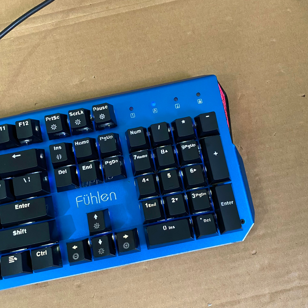 Bàn Phím Cơ Gaming Fuhlen Destroyer Xanh- Led Đơn Trắng Siêu Sáng, Siêu Đẹp