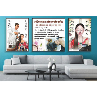 Tranh spa dưỡng sinh kích thướt 50 x 50 1 tranh 35 x 50 2 tranh