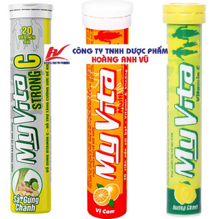 MYVITA MULTI, MYVITA STRONG & MYVITA C - VIÊN SỦI BỔ SUNG VITAMIN C, VITAMIN TỔNG HỢP, TĂNG SỨC ĐỀ KHÁNG