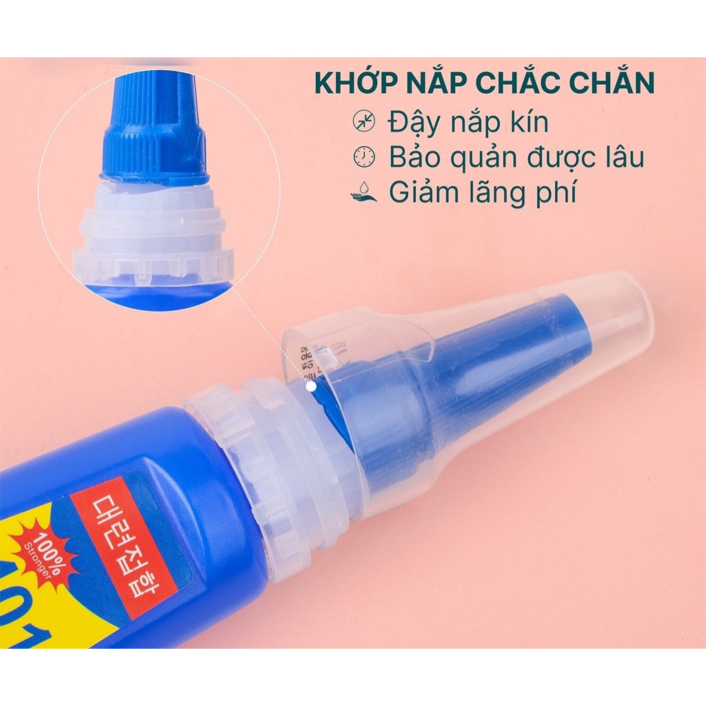 Keo 401 Byb Chính Hãng. Gắn Móng Gải Siêu Chắc. Lọ To 20G