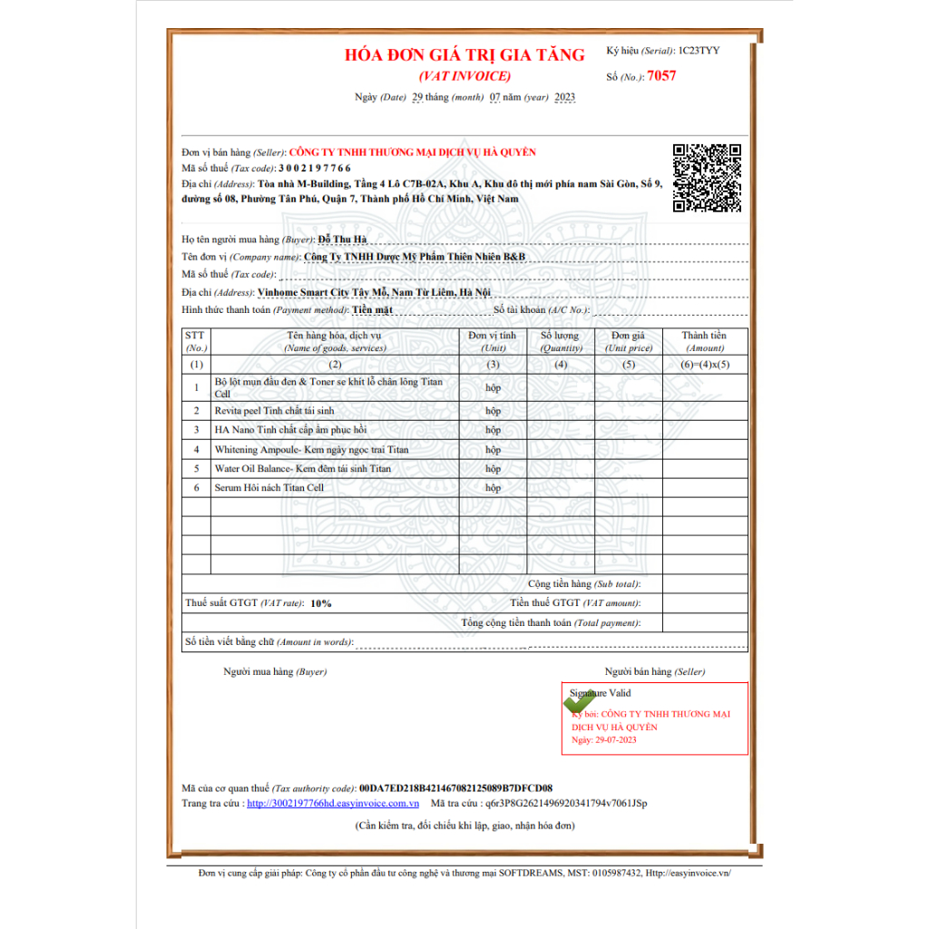 Tinh Chất Serum HYALURONIC ACID TITAN CELL, Cấp Ẩm, Phục Hồi & Tái Tạo Da - 30ml