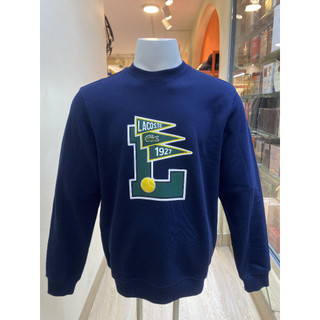 Áo sweater xanh navy chữ xanh lá lacoste - new - sh7419 51 166