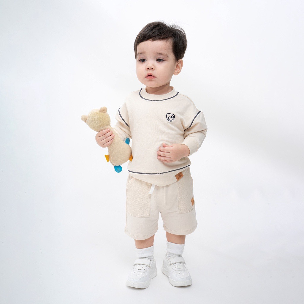 Bubaby BBC430000 Quần đùi cotton tag da