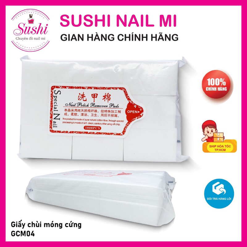 Giấy chùi móng, chùi gel chuyên dụng cho nail - Sushi nail mi