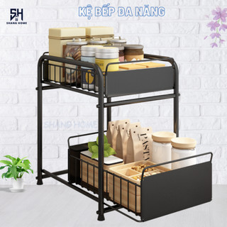 Kệ gia vị, kệ để đồ nhà bếp đa năng có ngăn kéo