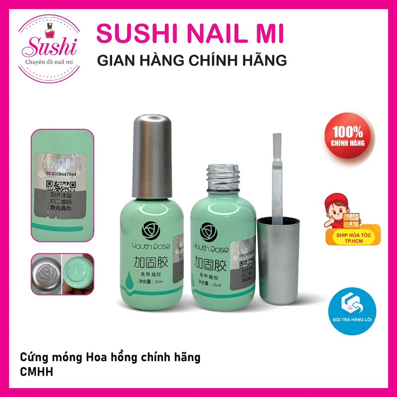 Base/top/cứng móng hoa hồng chính hãng