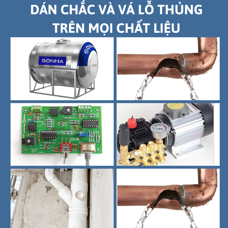 Keo hàn sắt, thép, kim loại keo hàn x2000 số một Nhật Bản, keo hàn gắn mọi vết nứt vỡ, keo dán sắt