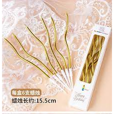 Nến Sinh Nhật Sóng Dài Vỉ 6 Cái