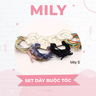 Set 6 dây buộc tóc hình nơ nhiều màu xinh xắn