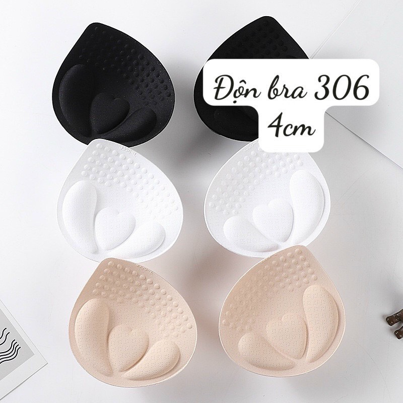 Miếng đệm áo ngực Vanvene, áo bra, áo tập, mút độn tam giác dày 4cm nâng ngực AD306