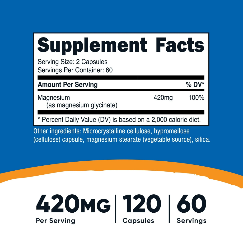 Viên Bổ Sung Magie | Nutricost Magnesium Glycinate  - Chính Hãng - The SHAPE Store