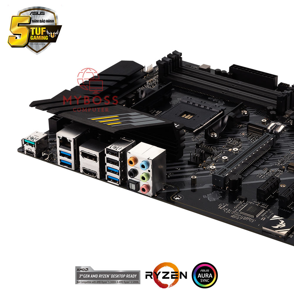 Mainboard ASUS TUF GAMING B550-PLUS Socket AM4, 4 khe Ram DDR4, ATX - FullBox - Chính Hãng BH 36 Tháng !!!