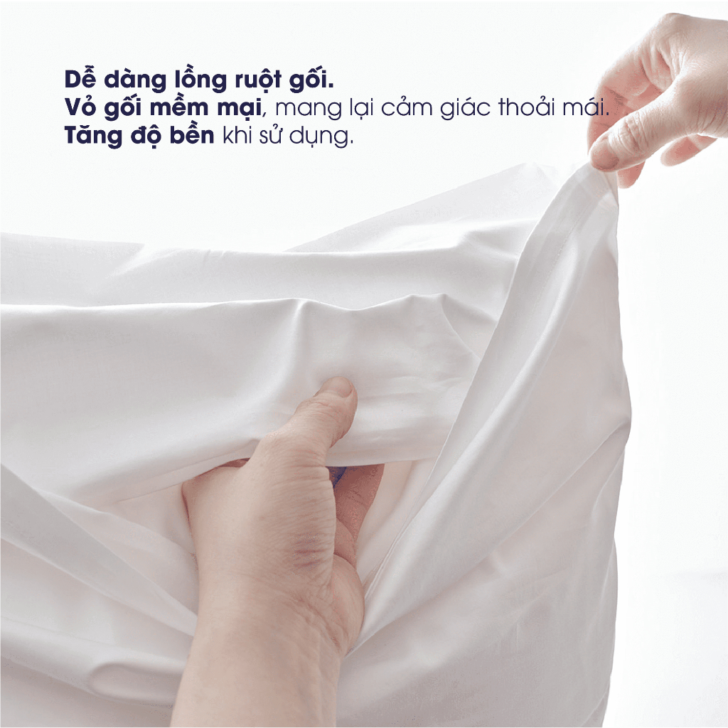 Vỏ Gối 100% Cotton Sateen Changmi Bedding - 50 x 70 cm (1 cặp)