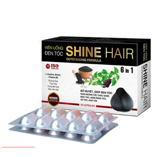 Viên uống đen tóc Shine Hair – Hỗ trợ giảm rụng tóc, bổ huyết, làm đen tóc, hỗ trợ mọc tóc (hộp 30 viên)