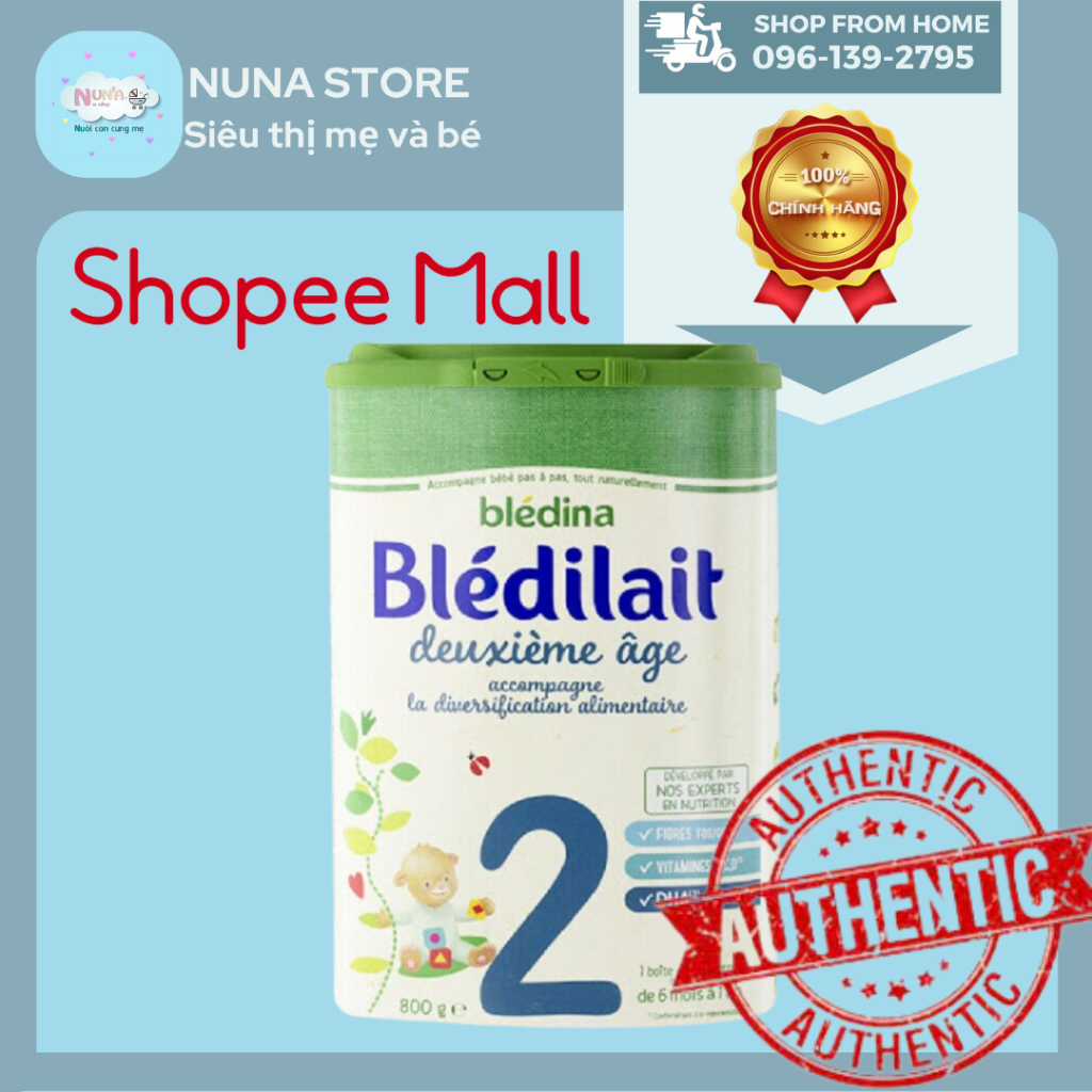 Sữa bột Bledilait 900gr nội địa Pháp số 1,2,3 date 2024 - [Nuna]