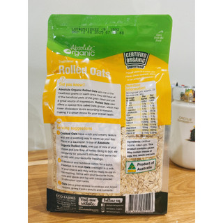 Yến Mạch Hữu Cơ Absolute Organic Rolled Oat (700g)