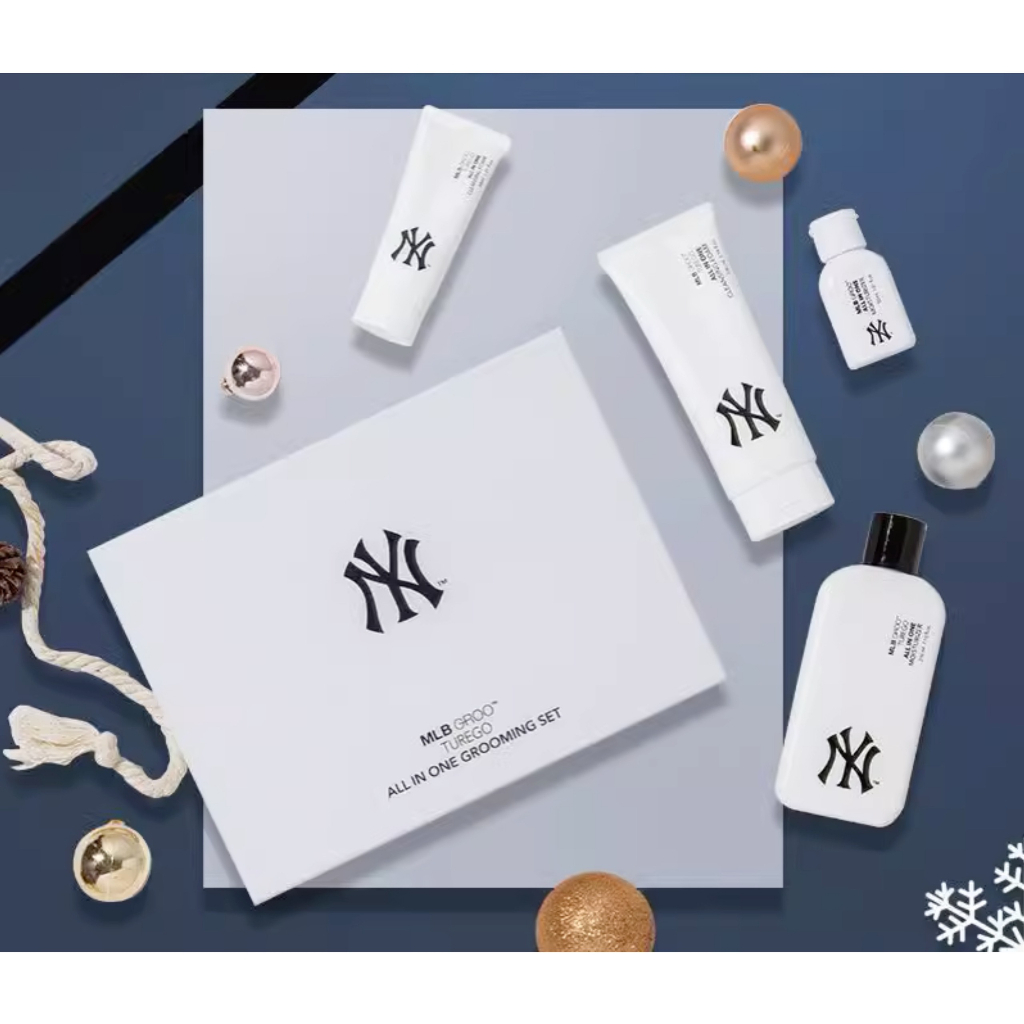 Xả Kho - Bộ dưỡng da Unisex làm sạch, dưỡng ẩm, sáng da, trẻ hoá MLB Groo Turego All In One Grooming Set (Hàn)