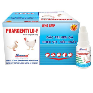 1 hộp x 20 chai phargentylo-f hen gà, khẹc vịt, tiêu chảy