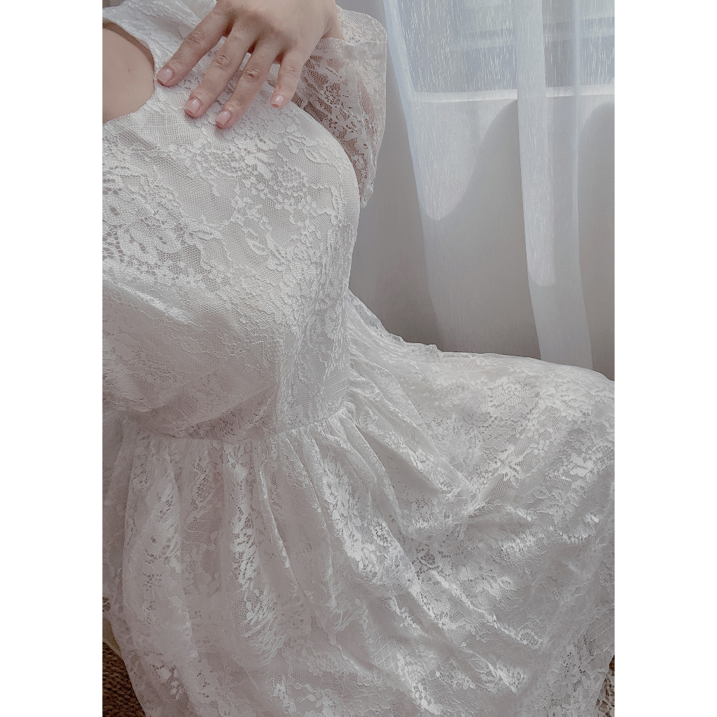 Váy cưới cô dâu , váy đẹp phối ren nhiều tâng N04