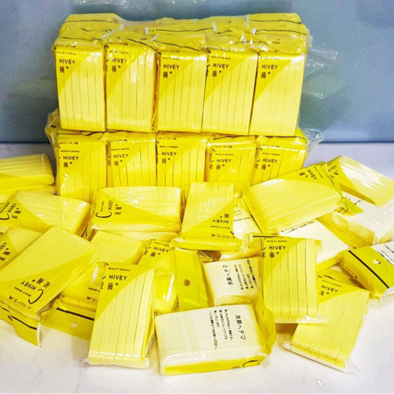 Bông mút rửa mặt , bông mút vàng bọt biển Chivey siêu mịn, siêu đẹp