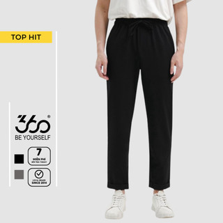 Quần vải nam thương hiệu 360 BOUTIQUE dáng crop có dây rút - QATOL302