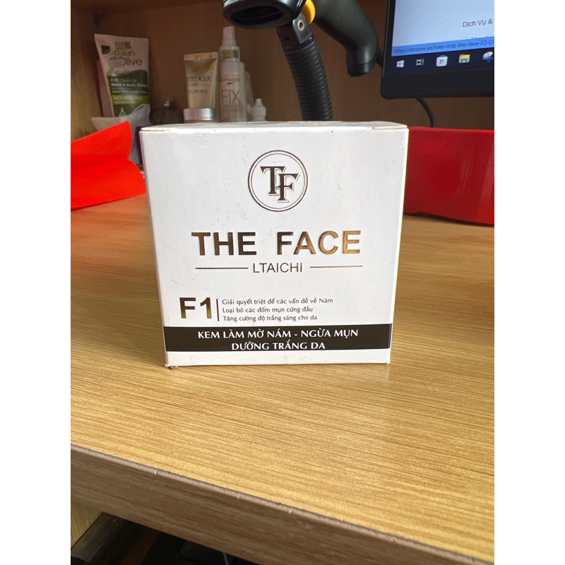 kem dưỡng trắng da ngừa mụn the face f1 ( mẫu mới)
