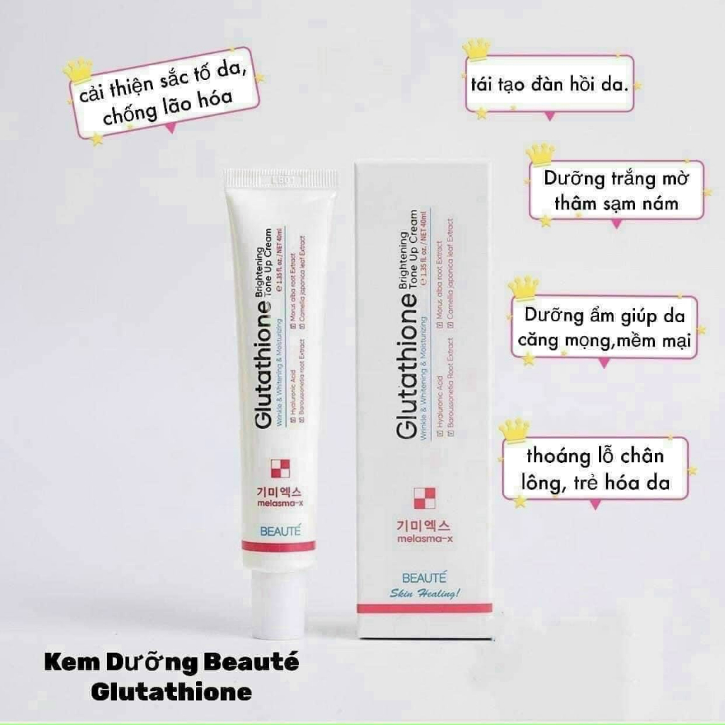 Kem Dưỡng Trắng Da Melasma-X 3D Glutathione Tone Up Cream - 40ml