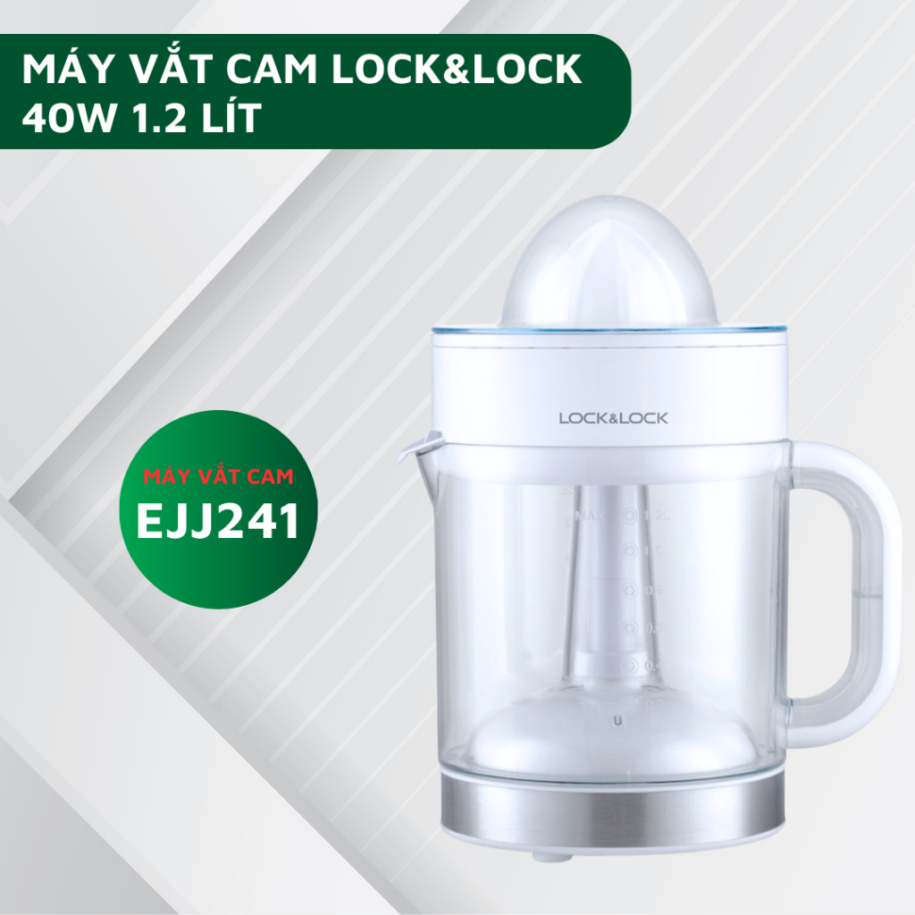 Máy vắt cam Lock&Lock EJJ241 Công Suất 40W dung tích bình 1.2L