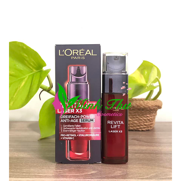 Serum Loreal Revitalift Laser X3 Vitamin C - Giảm Thâm Nám Chống Lão Hóa 30ml
