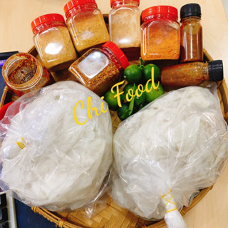  COMBO 1Kí Bánh Tráng Rìa Phơi Sương Dẻo Mỏng Kèm Muối Tắc Sốt Tự Chọn 