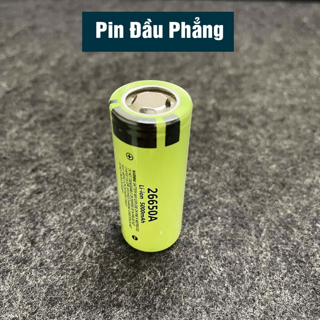 Pin 26650, 5000mAh Li-ion 3,7V pin máy khoan, sạc dự phòng.