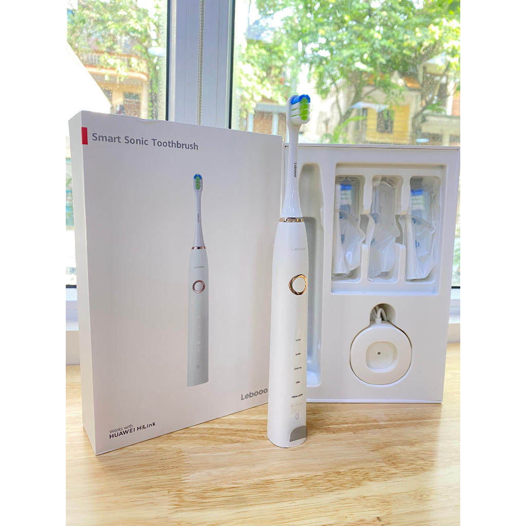 Bàn Chải Điện Cao Cấp Dành Cho Răng Nhạy Cảm Hua.wei Hi.Link LBT-203552A Chống Nước IPX7, 3 Đầu Thay Thế