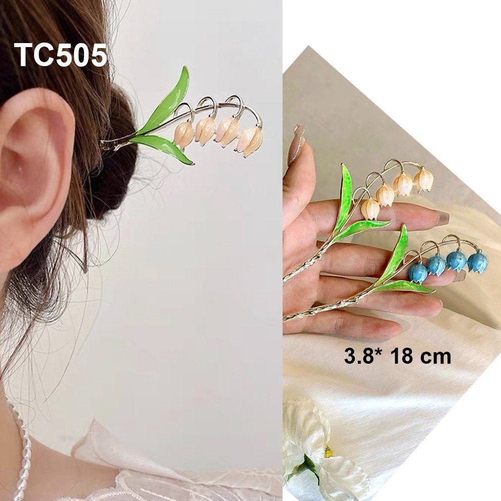 GOTI Trâm Cài Tóc Phong Cách Hán Phục Cổ Trang Kiểu Trâm Hình Bướm Hoa Đính Hạt TC524 TC523 TC527 TC511 TC504 TC505