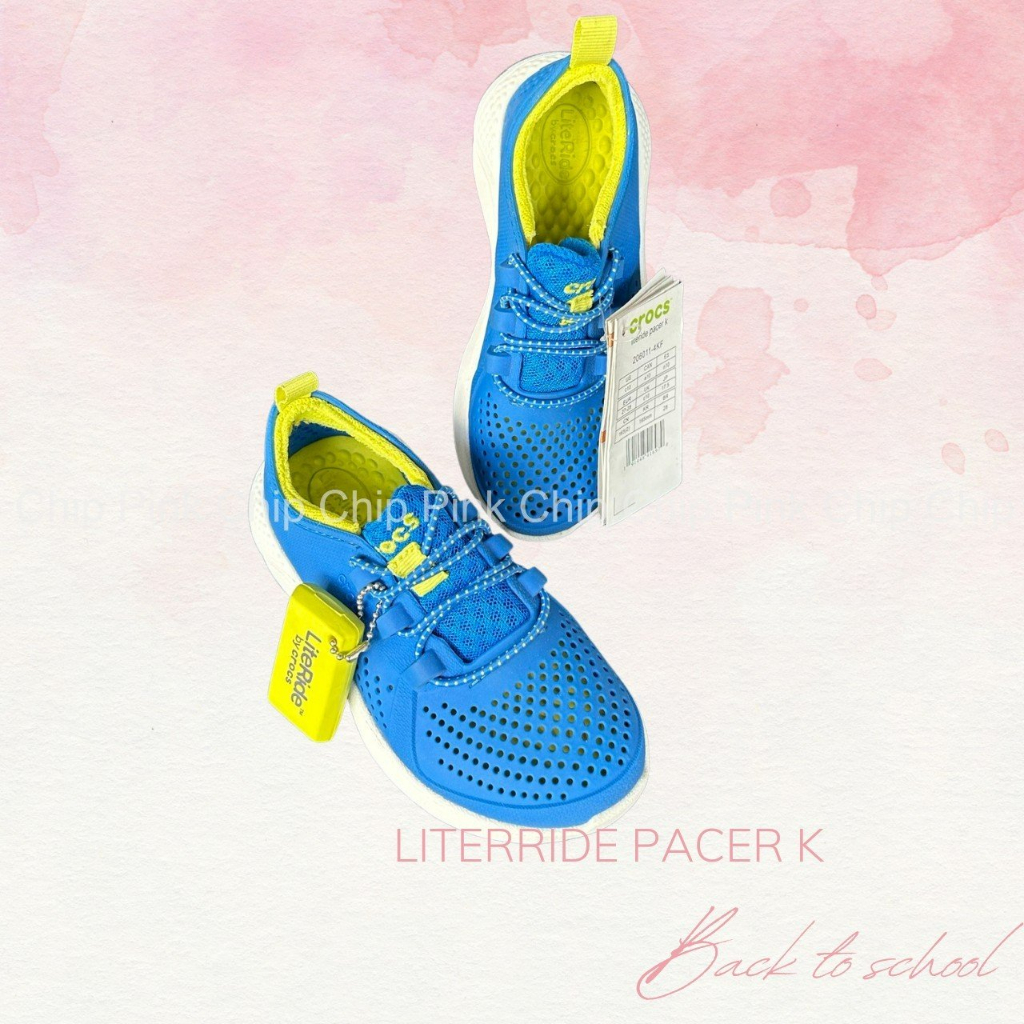 Giày Crocs literide pacer kid - giày đi học -  tặng 6 jibbitz ngẫu nhiên